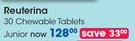 Reuterina 30 Chewable Tablets Junior-Per Pack