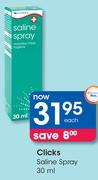 Clicks Saline Spray-30ml