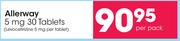 Allerway 5 mg 30 Tablets-Per Pack