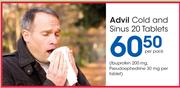 Advil Cold And Sinus 20 Tablets-Per Pack