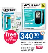 Accu Chek Active Kit Free 50 Strips