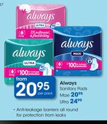 Always Sanitary Pads Ultra-Per Pack