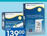 Clicks Bionime Blood Glucose Test Strips-2 x 25 Each