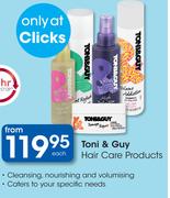 Toni & Guy Hair Care Products-Each