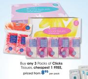 Clicks Tissues-Per Pack