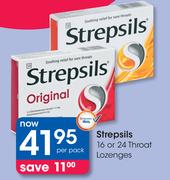 Strepsils 16 Or 24 Throat Lozenges-Per Pack
