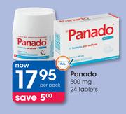 Panado 500 mg 24 Tablets-Per Pack