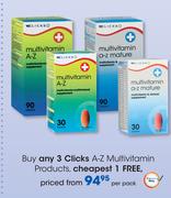 Clicks A-Z Multivitamin Products-Per Pack