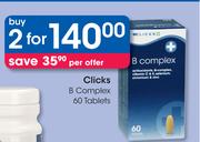 Clicks B Complex 60 Tablets-For 2