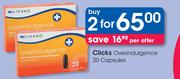 Clicks Overindulgence 20 Capsules-For 2