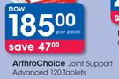Arthro Choice Joint Support Advanced 120 Tablets-Per Pack