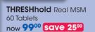 ThreshHold Real MSM 60 Tablets-Per Pack
