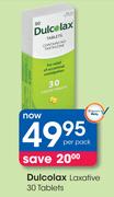 Dulcolax Laxative 30 Tablets-Per Pack