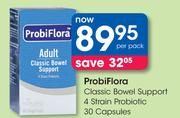 ProbiFlora Classic Bowel Support 4 Strain Probiotic 30 Capsules-Per Pack