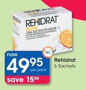 Rehidrat 6 Sachets-Per Pack