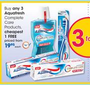 Aquafresh Complete Care Products-Each