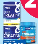 USN Pure Creatine Monohydrate Powder 2 Pack Combo Value Pack-Per Pack