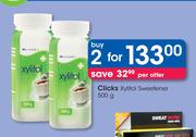 Clicks Xylitol Sweetener-2 x 500g