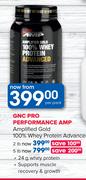 GNC Pro Performance AMP Amplified Gold 100% Whey Protein Advanced 5 Lb-Per Pack