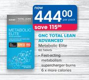 GNC Total Lean Advanced Metabolic Elite-60 Tablets