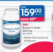 GNC Brewer's Yeast 500mg 500 Tablets-Per Pack