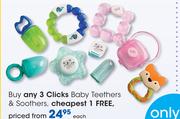 Clicks Baby Teethers & Soothers-Each