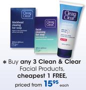 Clean & Clear Facial Products-Each
