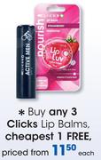 Clicks Lip Balms-Each