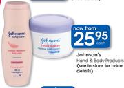 Johnson's Hand & Body Products-Each