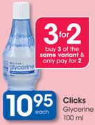 Clicks Glycerine-100ml Each