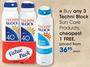 Techni Block Sun Care Products-Each