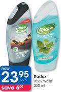 Radox Body Wash-250ml Each