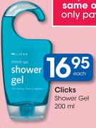 Clicks Shower Gel-200ml Each