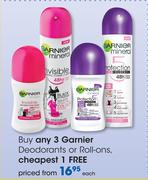 Garnier Deodorants Or Roll-Ons-Each