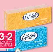 Lil-Lets Digital Tampons-32 Per Pack