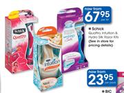 Schick Quattro, Intuition & Hydro Silk Razor Kits-Per Kit