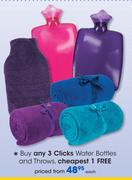 Clicks Water Bottles And Throws-Each