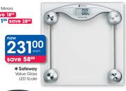 Safeway Value Glass LED Scale-Each