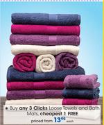 Clicks Loose Towels And Bath Mats-Each