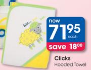 Clicks Hooded Towel