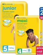 Clicks Disposable Nappies Midi-Per Nappy