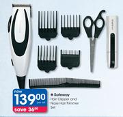 Safeway Hair Clipper And Nose Hair Trimmer Set-Per Set