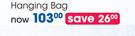 Clicks Guy Pinot Men's Black & Grey Hanging Bag-Each
