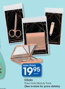 Clicks Rose Gold Beauty Tools-Each