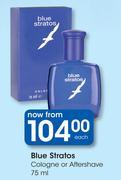 Blue Stratos Cologne Or Aftersave 75ml-Each
