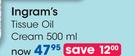 Ingram's Tissue Oil Cream-500ml