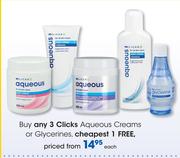 Clicks Aqueous Creams Or Glycerines