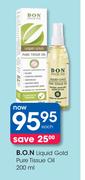 B.O.N Liquid Gold Pure Tissue Oil-200ml Each