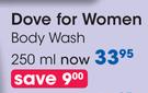 Dove For Women Body Wash-250ml Each