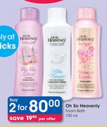 Oh So Heavenly Foam Bath-2 x 750ml